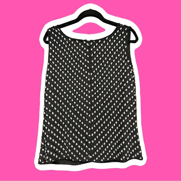 LUISIA SPAGNOLI Silk and Beaded Tank Top LIKE NEW - Picture 2 of 4